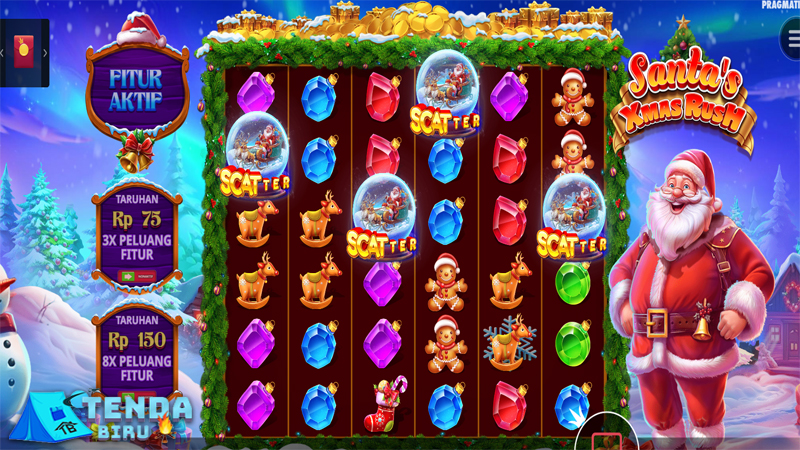 Masuki Dunia Natal Slot Gacor Santa's Xmas Rush yang Magis