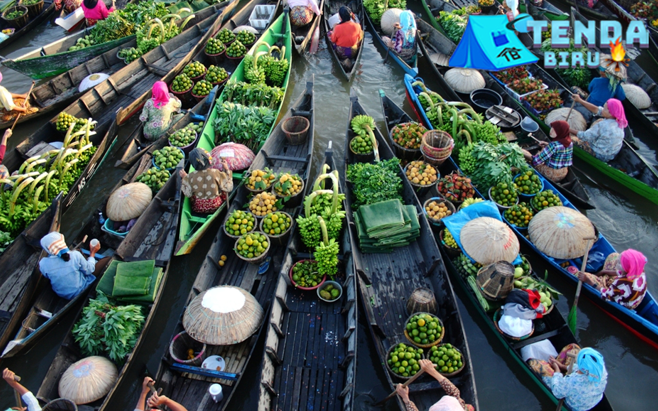 Pasar Terapung Kalimantan Surga Belanja di Atas Air!