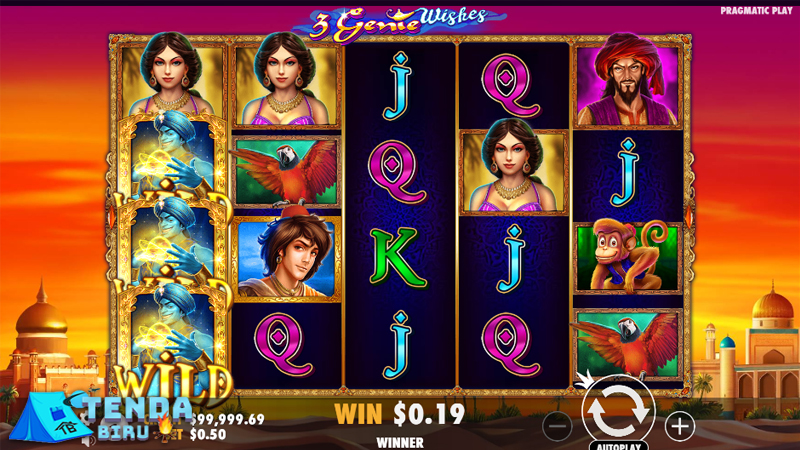 3 Genie Wishes Jadi Primadona di Situs Slot Gacor Hari Ini!