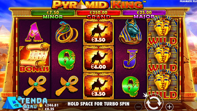 Slot Online Pecahkan 7 Hieroglif Bonus di Pyramid King!